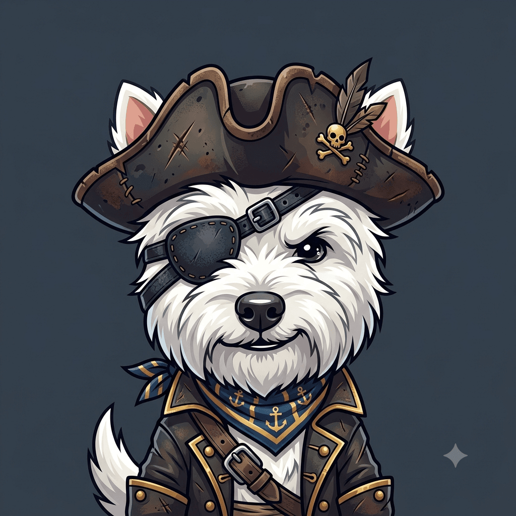 Pirate Westie Avatar